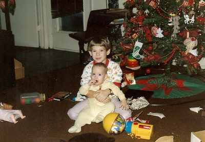 Beth's first Christmas 1986
